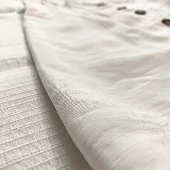 LUCY PARIS WHITE LAUREN PAPERBACK BROWN BUTTON FRONT MINI SKIRT - M - Picture 7 of 9